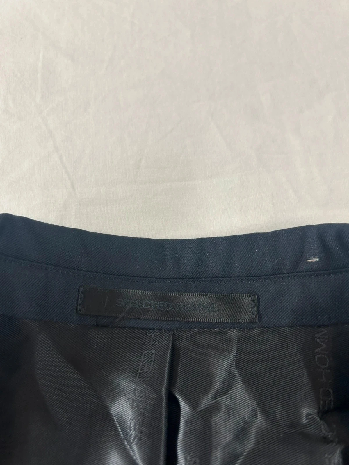 Zwarte blazer costard selected homme met stropdas carlo colombo blauw #96 – photo 8